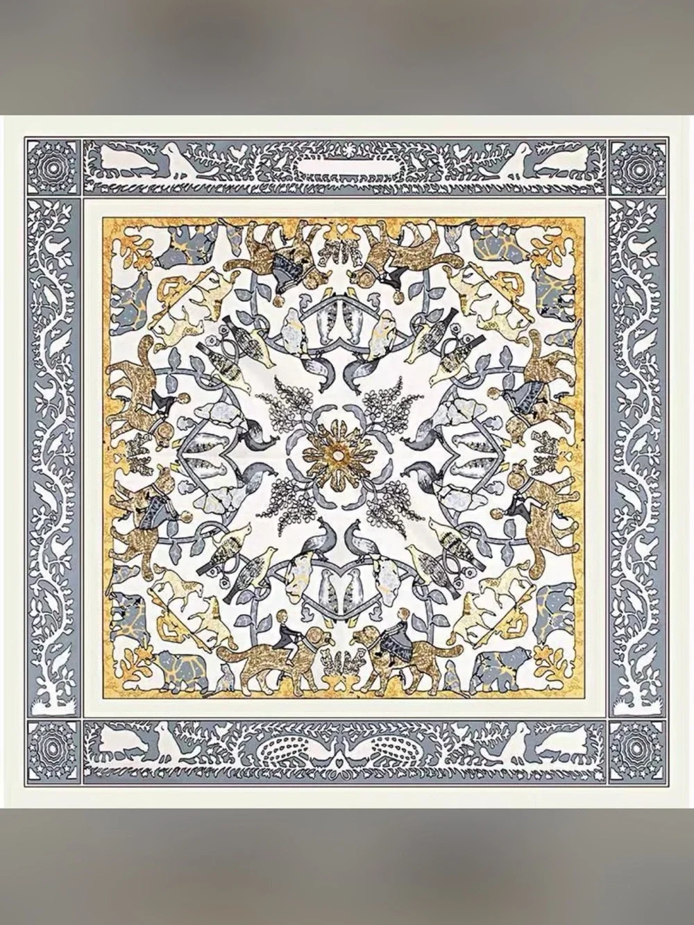 Luxury Mulberry silk scarf with gift box Carolina Lemke